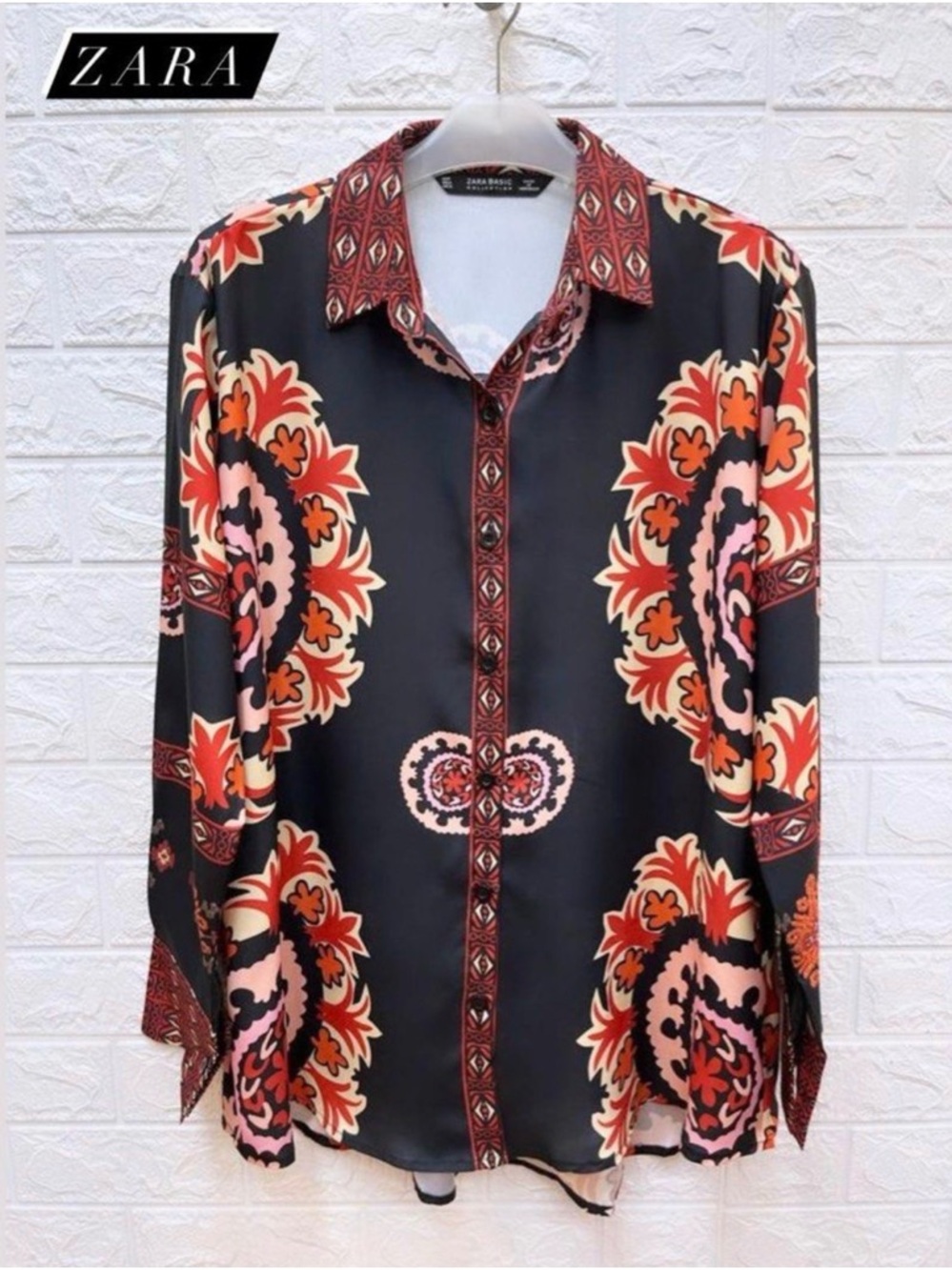 Zara Flowy paisley pattern top